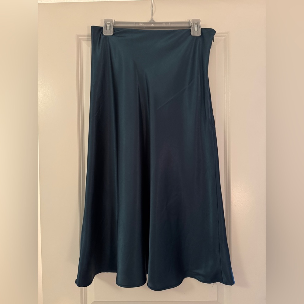 Altar'd State Dark Green A-Line Skirt